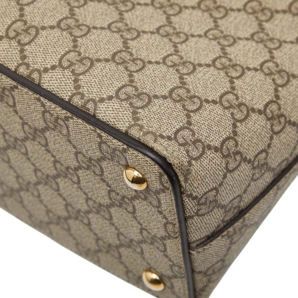 GUCCI Authentic Cream Leather Shoulder Bag - Picture 6 of 13